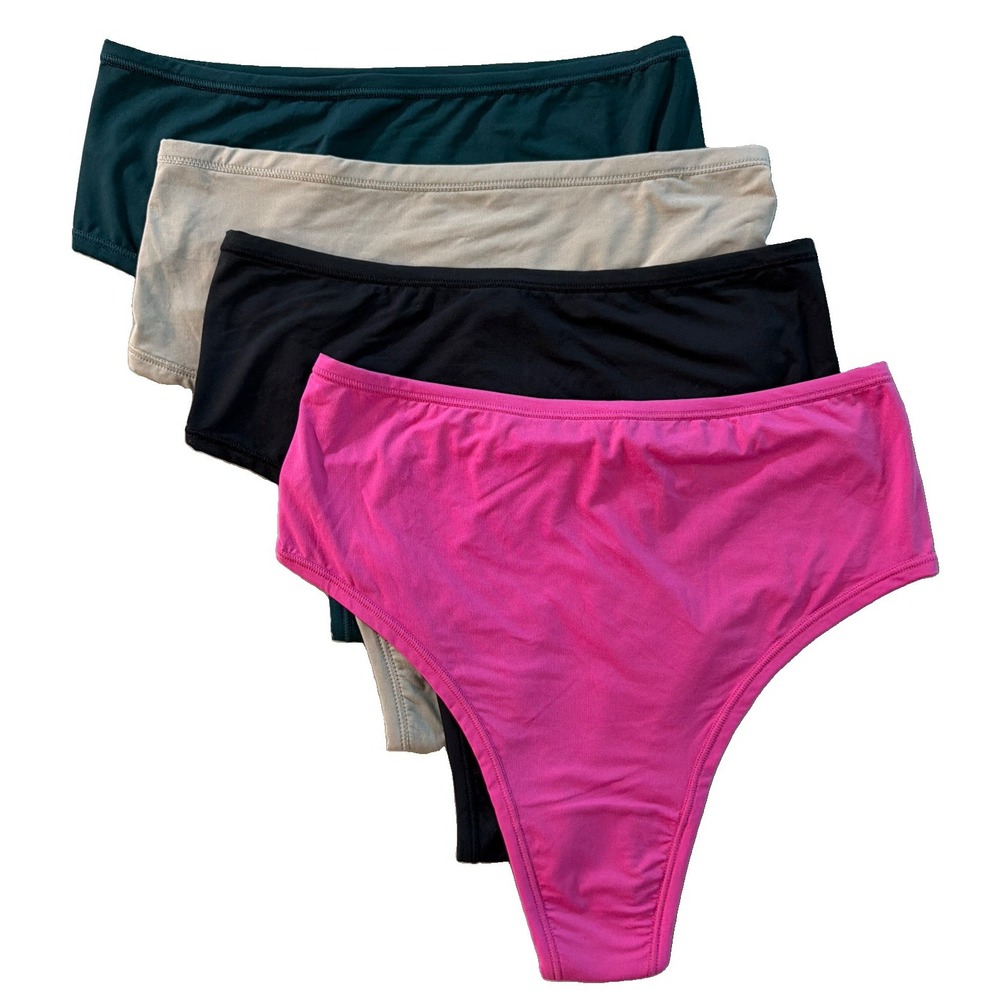 Hanky Panky YourFit High Cut Thong OS XS-XL NWT 4 Pack Multicolor